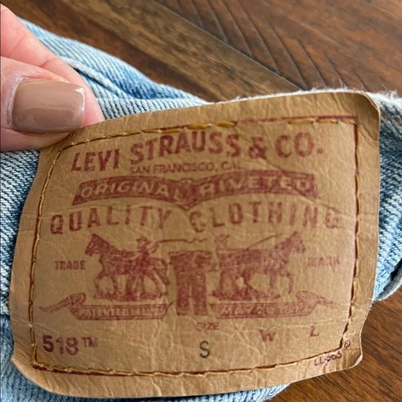 Vintage Levi’s 518 superlow light wash boot cut  denim jeans ( 30 x 28 ) USA - Picture 16 of 16